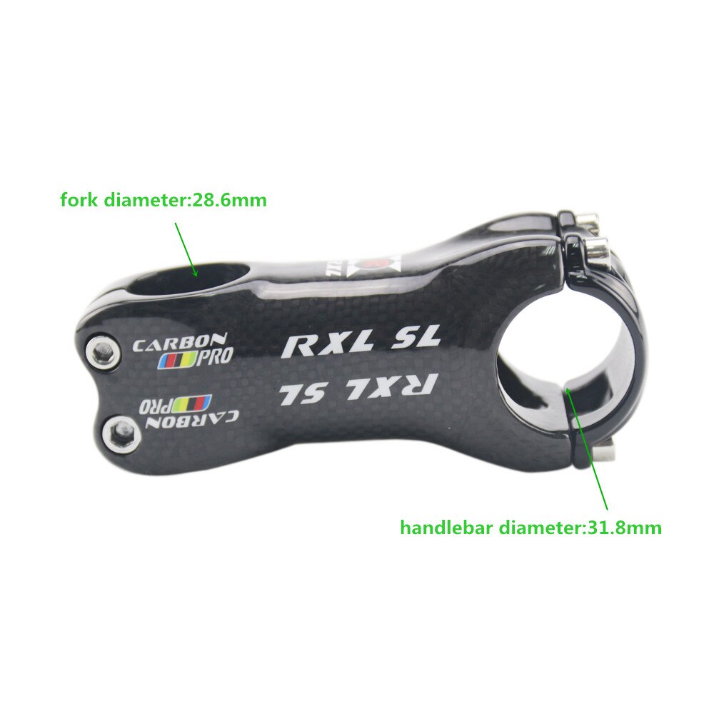 Carbon stuurpen fietsstuurpen racefiets mtb stuurpennen rxl sl fietsstandaard 6 /17 graden 3k glanzend zwart 70/80/90/100/110/120/130 jl8826