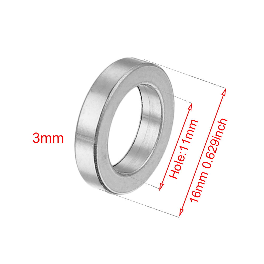 10 Uds. Espaciadores redondos planos de acero inoxidable disco de cuentas cuentas sueltas con agujero grande para DIY pulsera collar artesanía joyería suministros: Verde