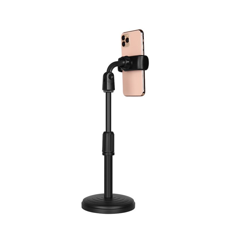 Cell Phone Stand, Adjustable Height Angle Phone Holder Flexible Arm Universal Phone Stand for Desk Desktop Cell Phone Holder