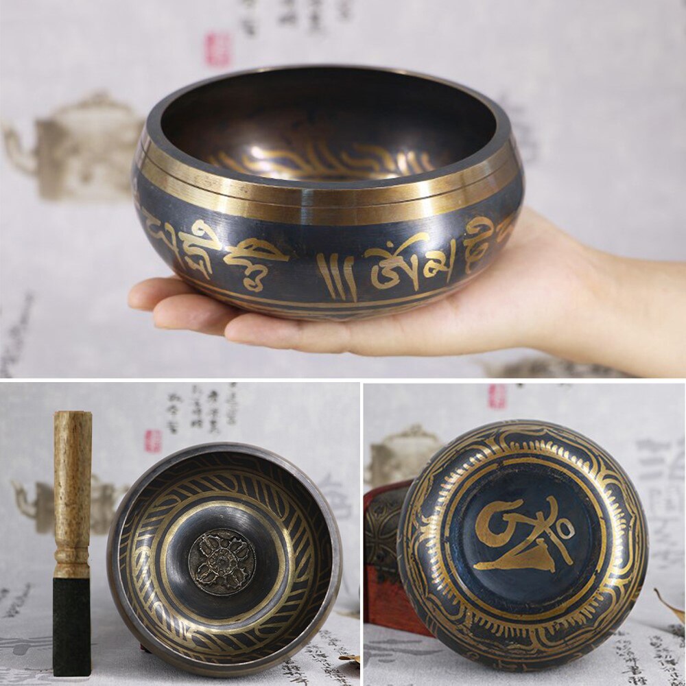 Tibetaanse Kom Zingen Kom Nepalese Boeddhistische Tibetaanse Zingen Yoga Meditatie Kom Boeddhistische Geluid Therapie Kom Koper Religie Carft