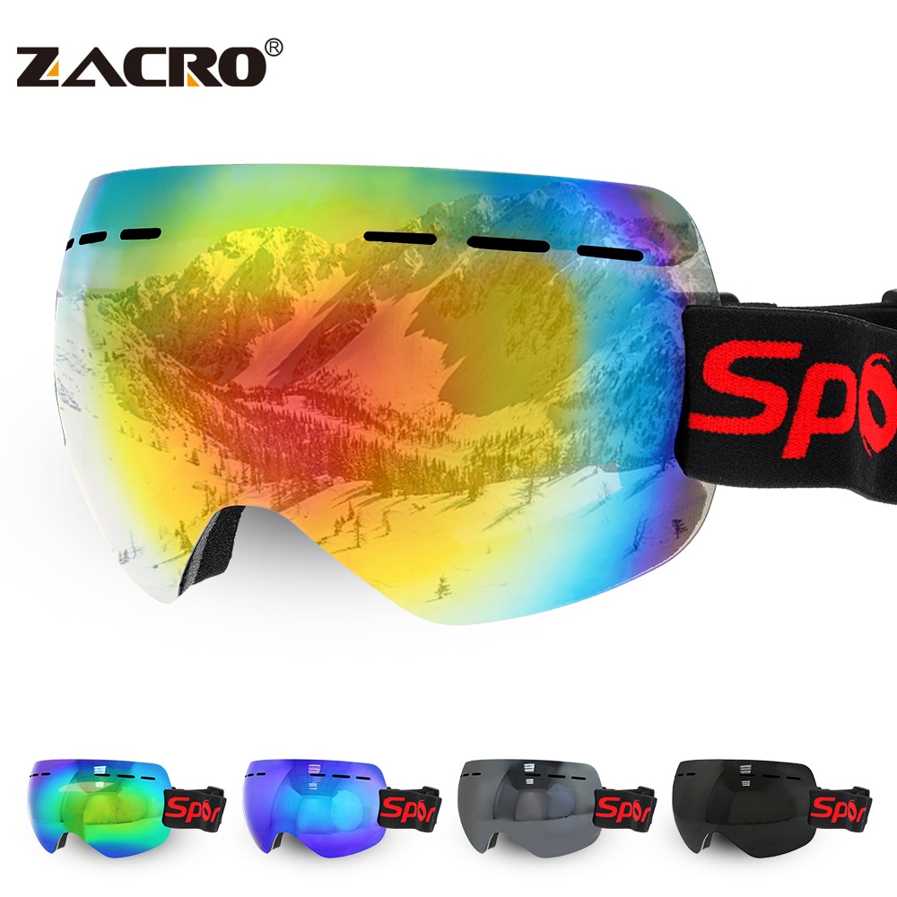 Winter Ski Goggles Unisex Snowboard Goggles Gear Skiën Sport Volwassen Eyewear Anti-Fog Uv Lens Abs Ski Mask Outdoor sport