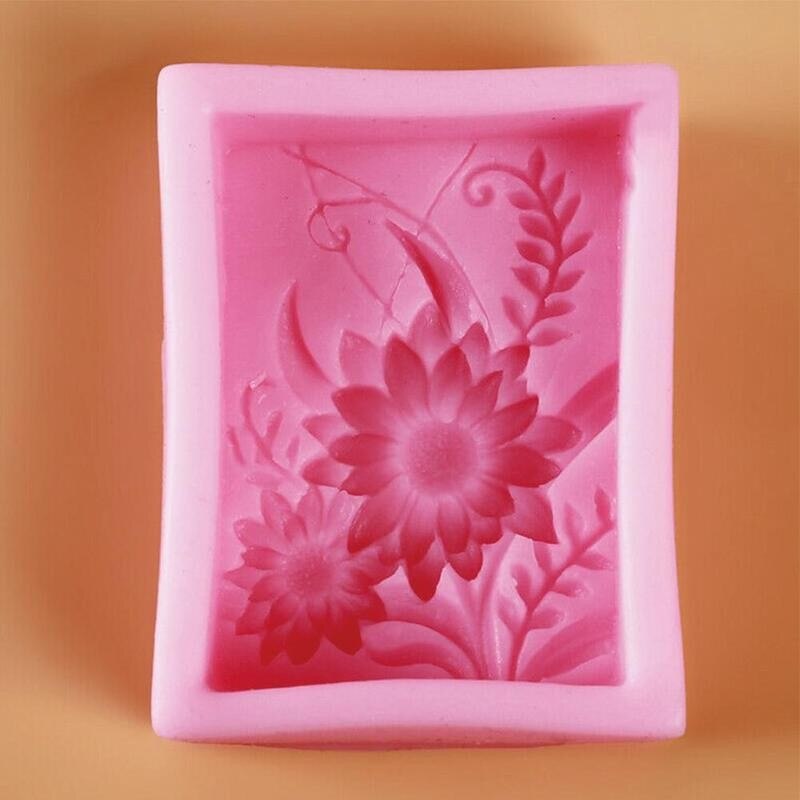 3D Silikon Seife Schimmel Blume Sonnenblumen Süssigkeit Formenbau DIY Kerze Blume Seife Schimmel Schimmel