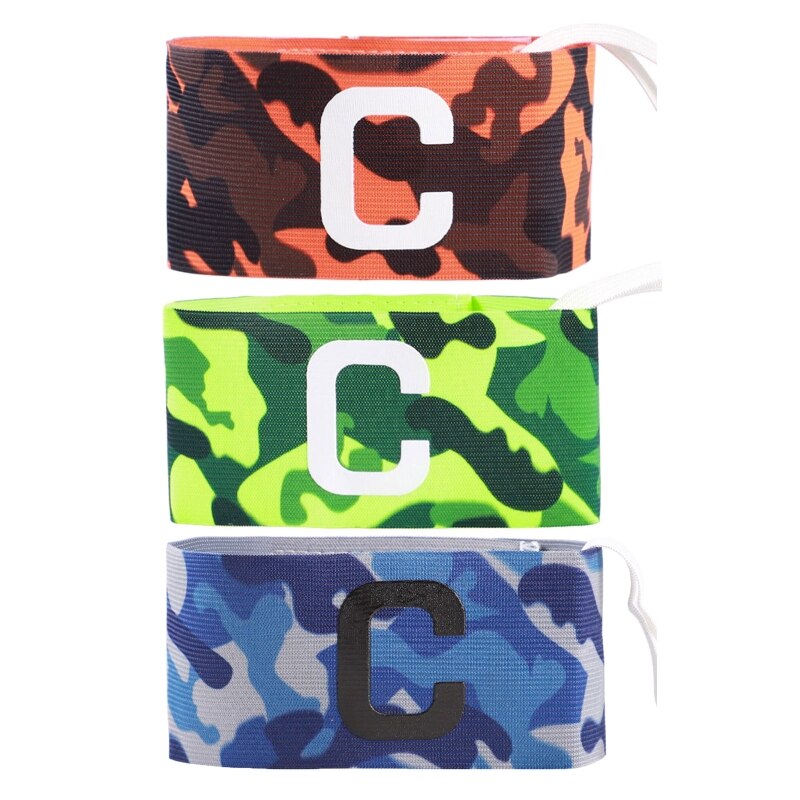 L9BD Football Captain Armband Leader competizione Soccer Captain Arm Band Camouflage Armband Group Armband Football Training