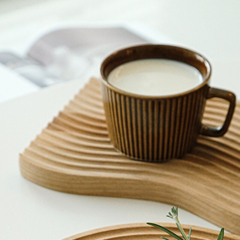 Water Rimpel Brood Dessert Lade Snijden Snijplank Creatieve Geometrische Plaatsing Plaat Gebogen Oppervlak Art Mold