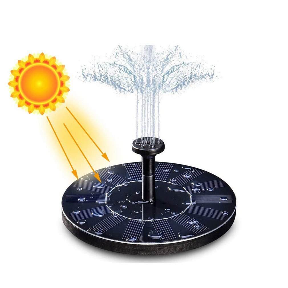 Garden Decoration Water Floating Solar Power Fountain Panel Kit Water Pump For Pool Pond Garden Solar sprinkler