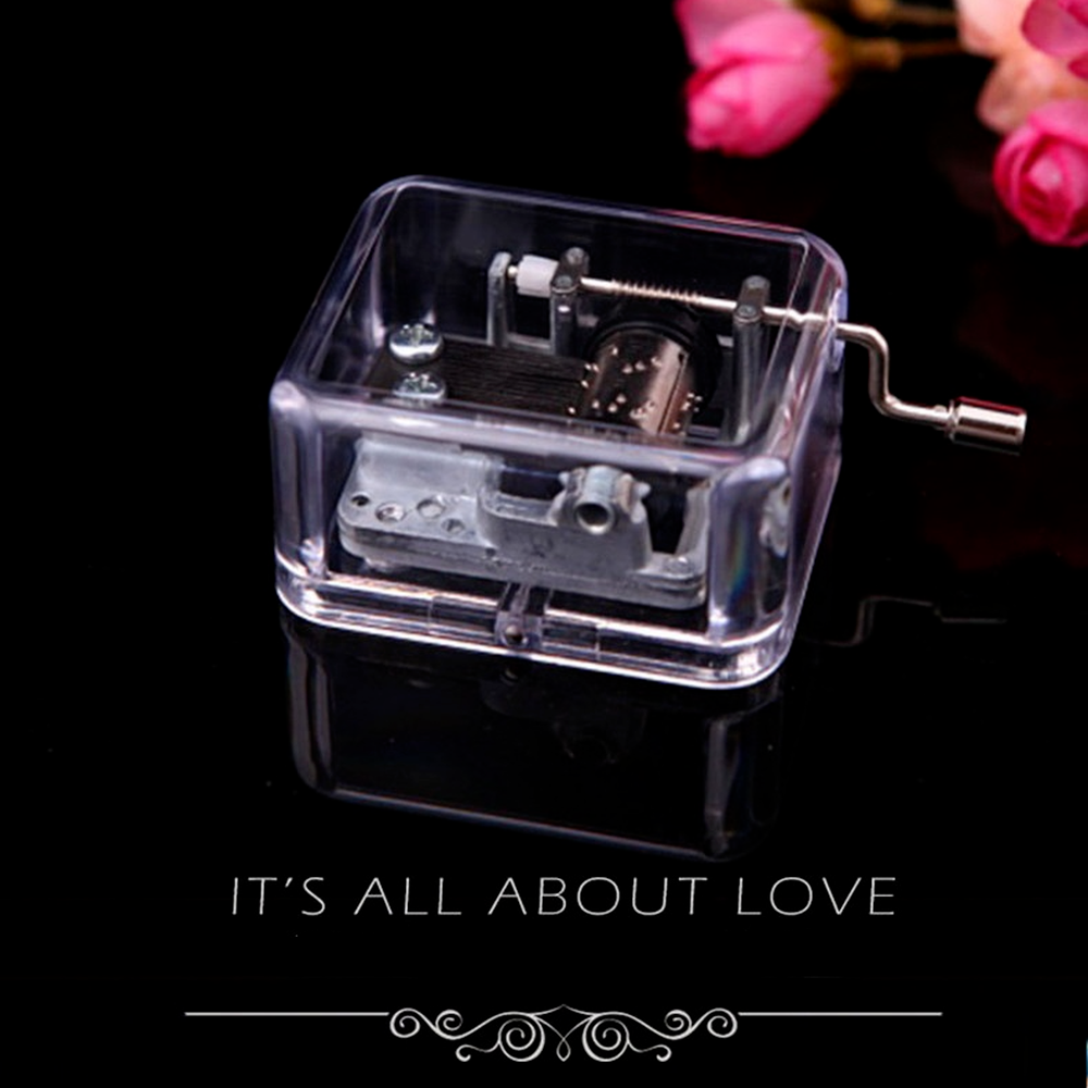 Music Box Hand Crank Birthday Chrismas for Kids Child Crafts