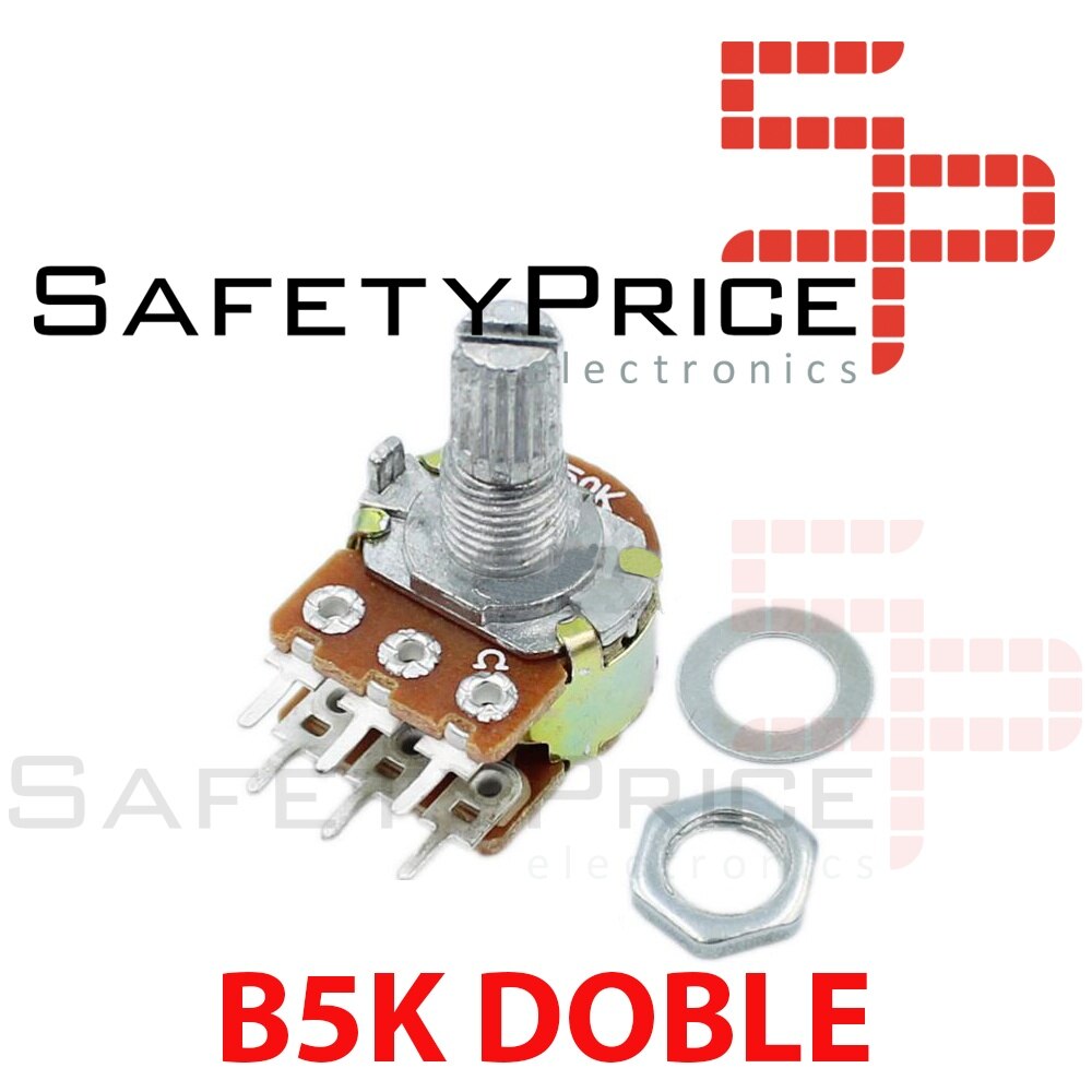 Potenciometro B5K lineal DOBLE 5k OHM kΩ linear Grandado