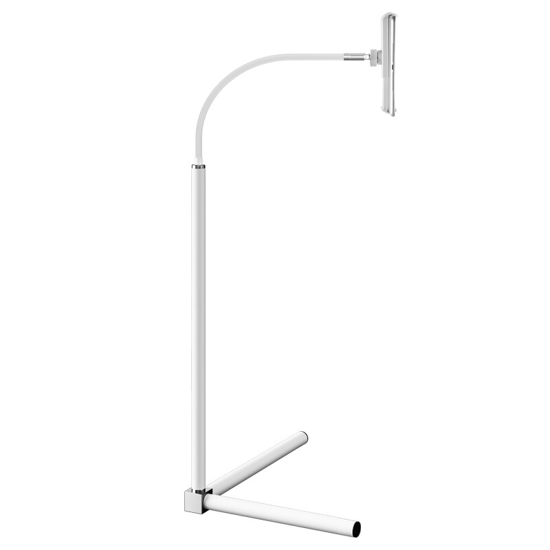 Nowy statyw stojak podłogowy składany uchwyt na tablet na 4-11 Cal telefon komórkowy tablet sofa stojak na IPAD powietrze zawodowiec 10.5 uchwyt: biały stand