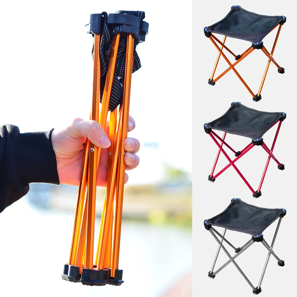 Sfit udendørs bærbar stol camping picnic klapstol stof foldbar stol holdbart tilbehør