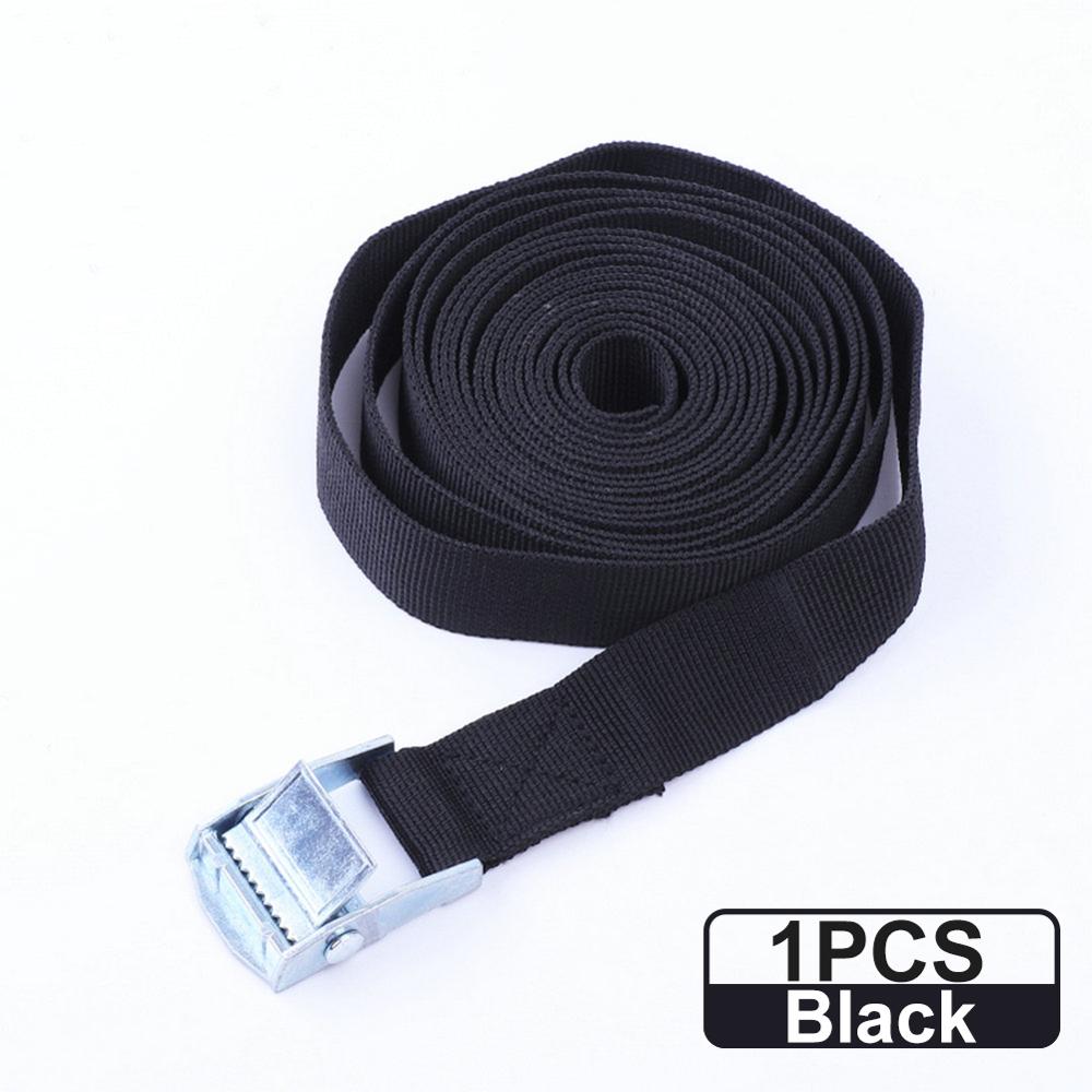 6 Meters Auto Luggage Trailer Fixed Strap Rope Quick Release Cam Buckle Tie Down for Motorcycle Bike Cargo Straps Tension Rope: Black