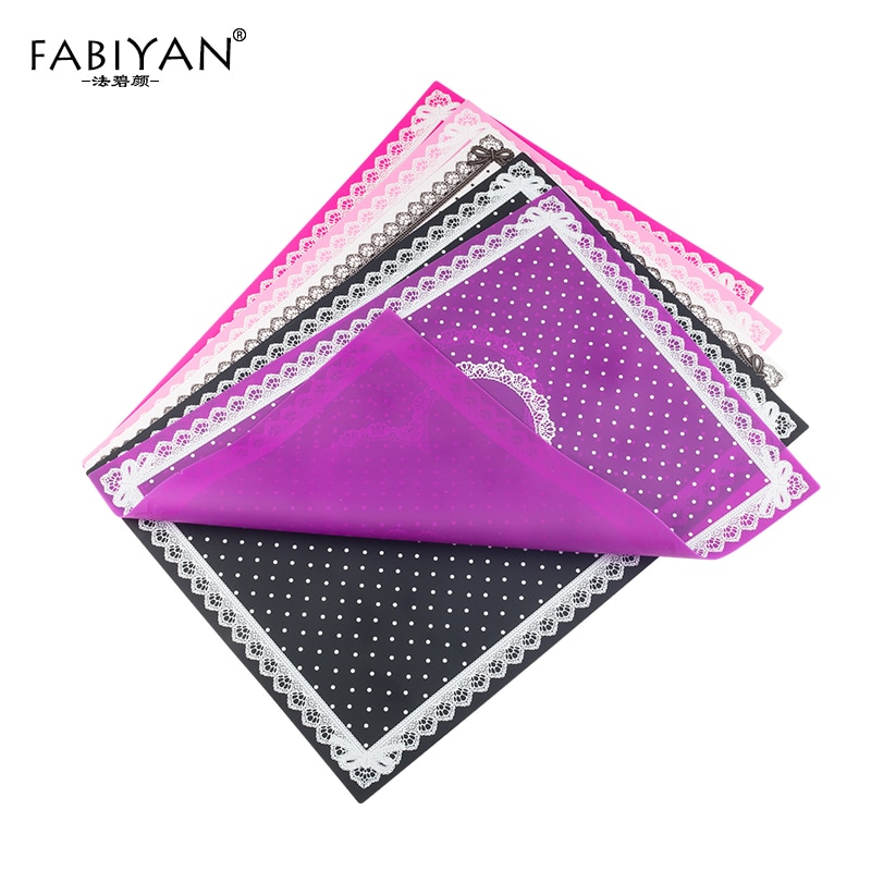Nagel Kunst Tipps Praxis Silikon Tisch Abdeckung matt Pad Punkt Spitze Druck Färbung Polnischen Gel UV Waschbar Faltbare Werkzeuge Manikübetreffend