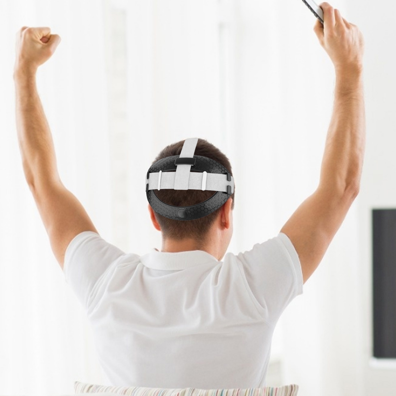 VR Headsets Pad Headband Cushion For Oculus Quest 2 VR Headset Removable Pressure-relieving Fixing Frame For Quest2