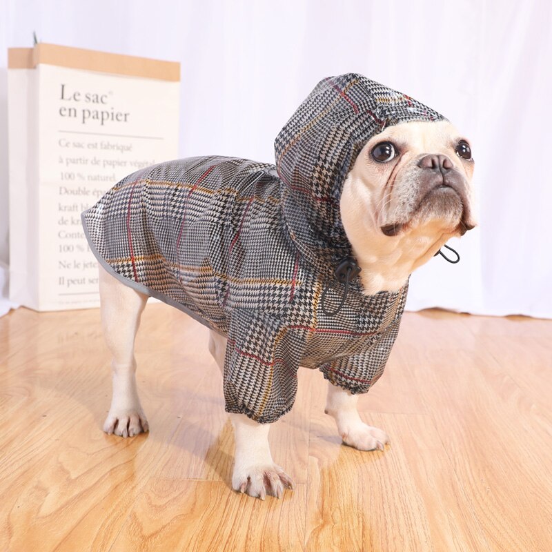 Pug Clothes French Bulldog Raincoat Welsh Corgi Coat Jacket Pet Dog Waterproof Clothing Rainwear Pomeranian Schnauzer Dog Outfit