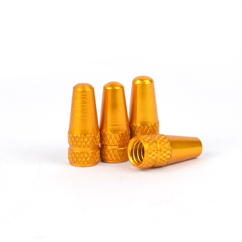 Bouchon de Valve FV pour pneu de vélo en alliage d'aluminium, protecteur couvert de vélo de route et vtt, anti-poussière, Valve Presta, 4/8 pièces: Orange