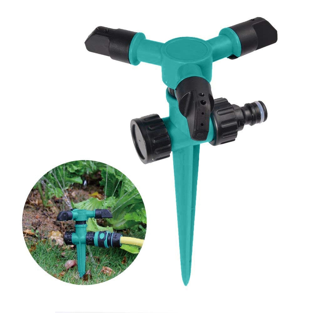 Garden sprinklers automatic grass irrigation lawn 360 degrees 3 nozzle rotary wheel Irrigation system SD