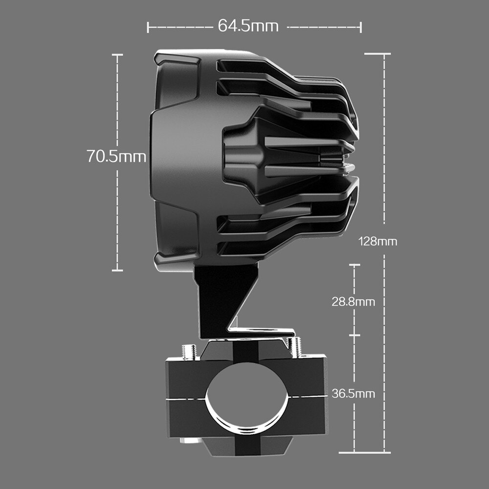 Universal Motorcycle LED Headlight Projector Lens ATV Scooter Driving Light DRL For Cafe Racer Light Auxiliary Spotlight Lamp.