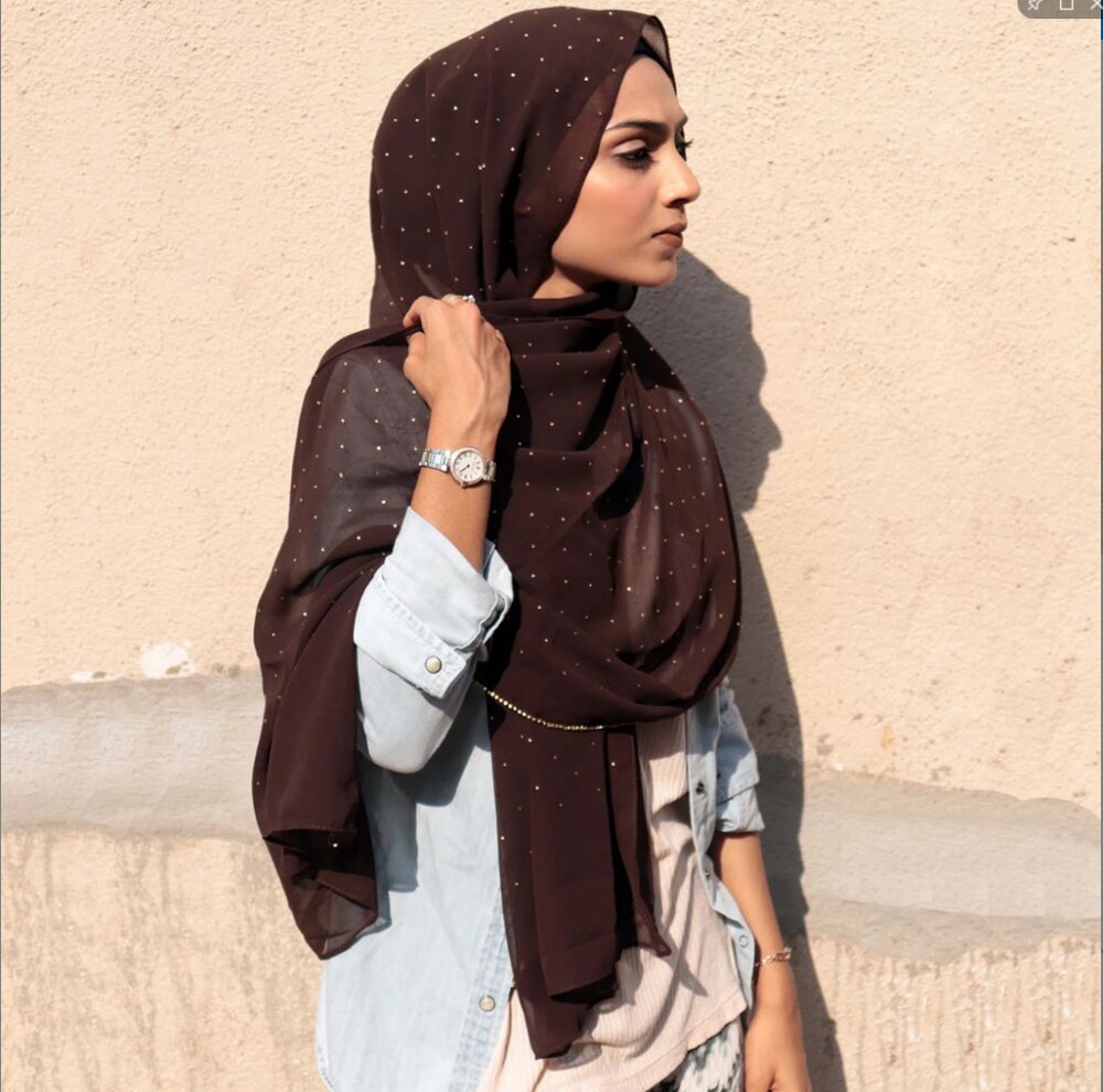 Yiwu usine femme musulmane en mousseline de soie chaude turquie arabe froissé hijab écharpe