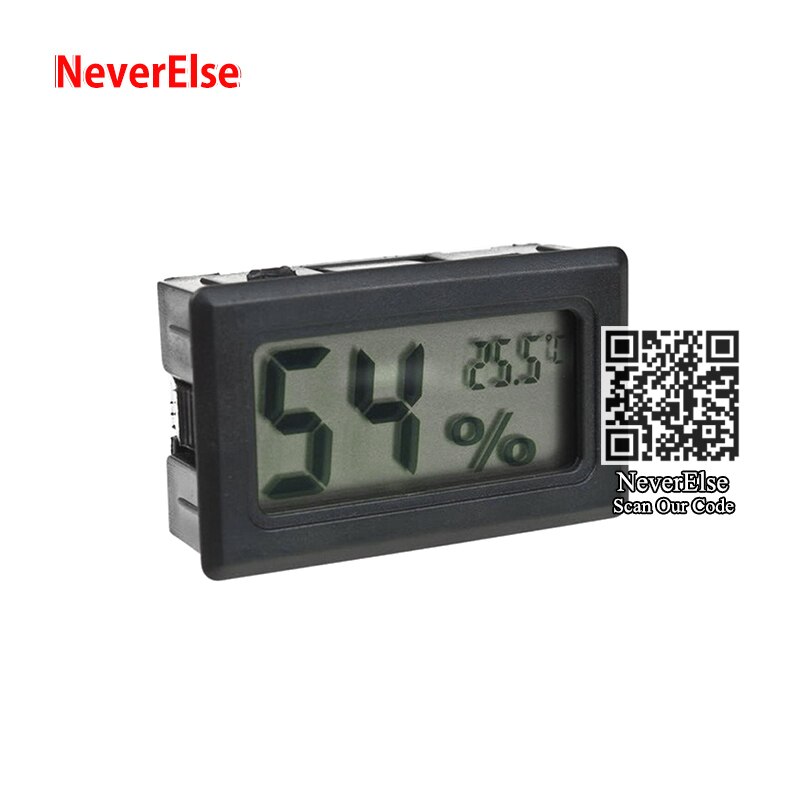 Aquarium Fish Tank Small Digital Electronic Temperature Humidity Gauge Indoor Thermometer Hygrometer LCD Display for Greenhouse