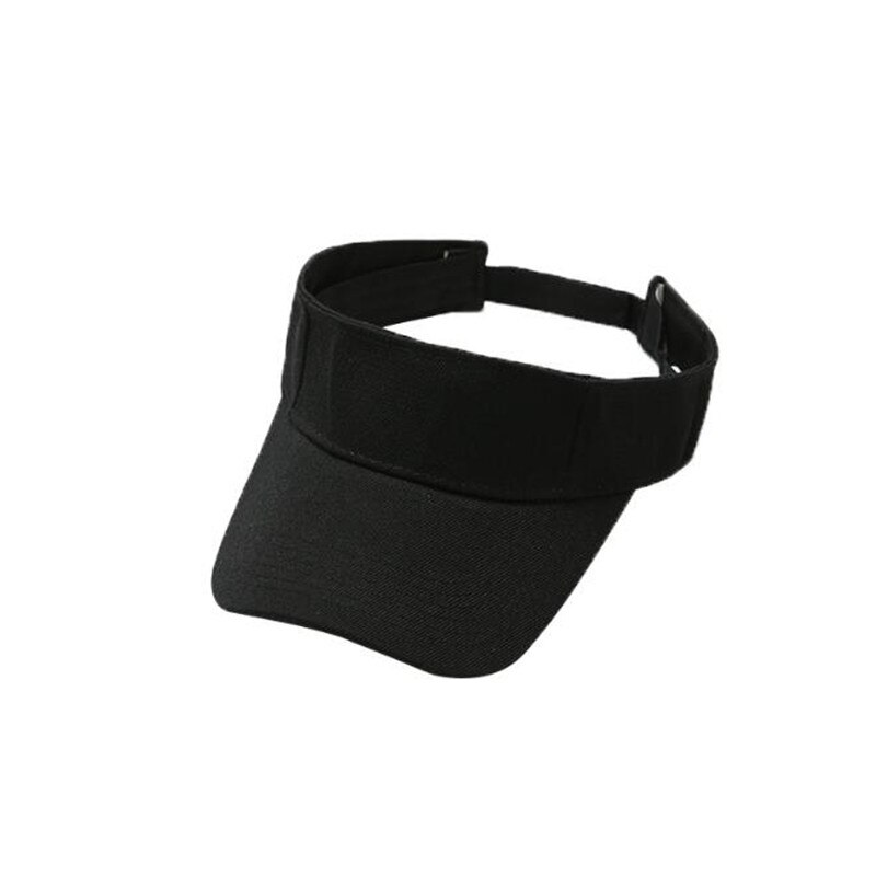 unisex herre, damesport, baseballcapser med hul topp utendørs solskjerm med topp solhatter sommer solskjermhatt: Svart