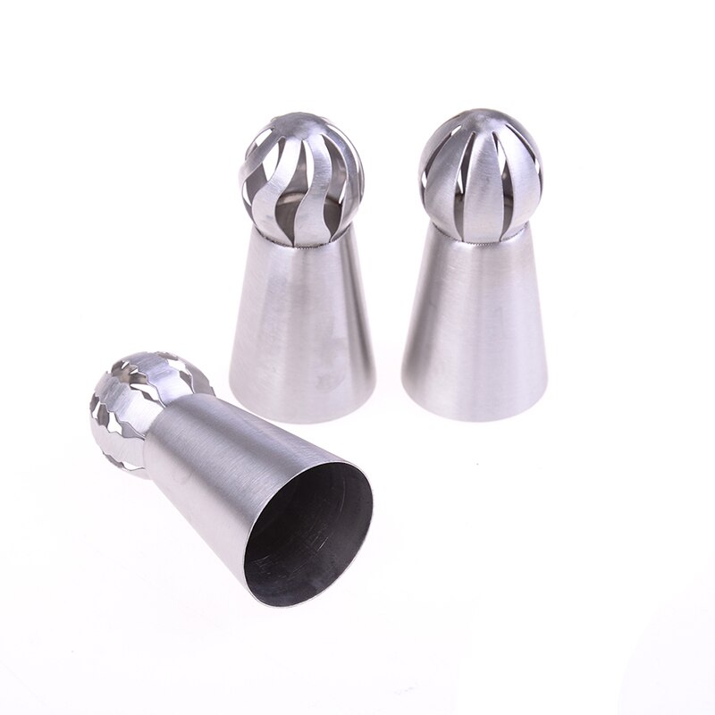 3 stks/set Cake Icing Nozzles Piping Tips Rvs Keuken Bakken Gebak Tool Lace Gebak Cake Decorating Tool