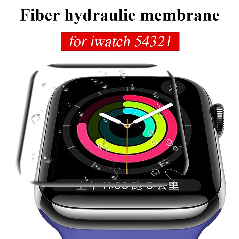 Protecteur d'écran en Film Hydrogel, pour Apple Watch série 6 SE 5 4 3 2 1, Film de protection pour iWatch 44mm 40mm 42mm 38mm, accessoires