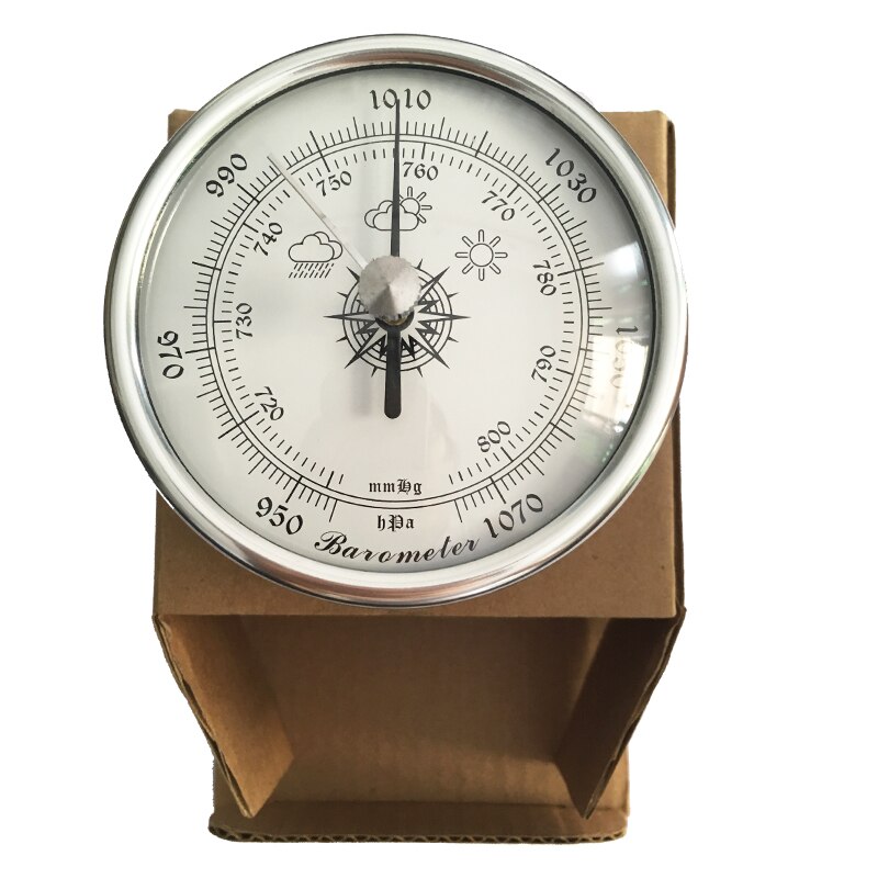 Baromètre anéroïde analogique de haute précision diamètre 72mm baromètre de pêche rond avec caoutchouc PE
