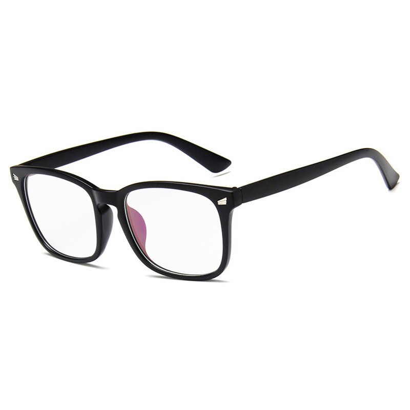 KOTTDO-gafas cuadradas clásicas para hombre y mujer, montura de plástico Retro, óptica, Uv400: matte black