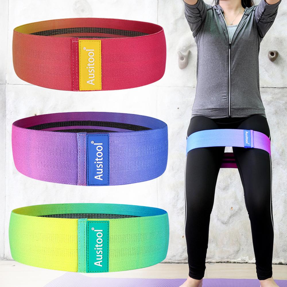 Resistance Bands for Men Women Booty Legs Exercise Resistance Loop Home Fitness Stretching Bands 3 colors