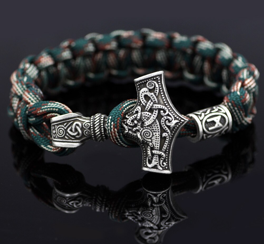 Marteau de Thor mjolnir bracelet viking scandinave nordique viking bracelet homme
