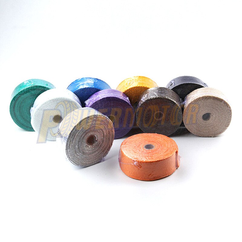 1.5mm*50mm*10m Heat Exhaust 10M Pipe Heat Shield Thermo Turbo Wrap Tape For Intake Intercooler Reflective Insulation Kit W1
