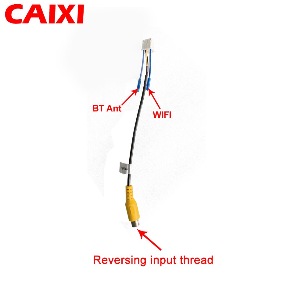 Caixi 2 din android bilradio rca output linje hjælpeadapter kabel usb kabel gps antenne ekstern mikrofon: Bluetooth antenne