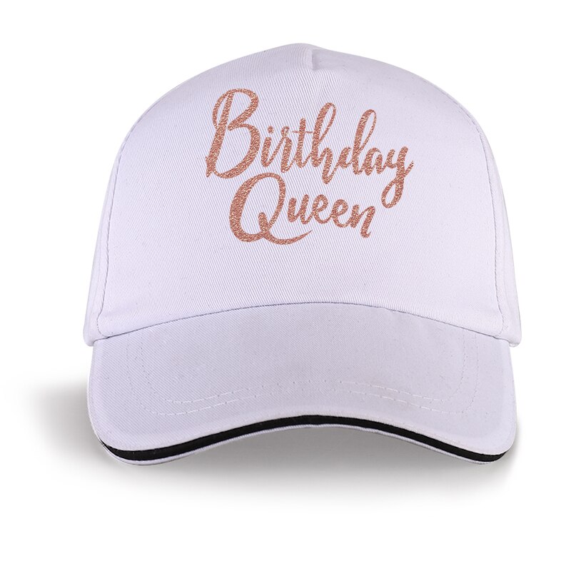 Hat fødselsdag dronning bogstav trykt kasket hatte til mænd kvinder hip hop baseball cap fødselsdag: Vægt