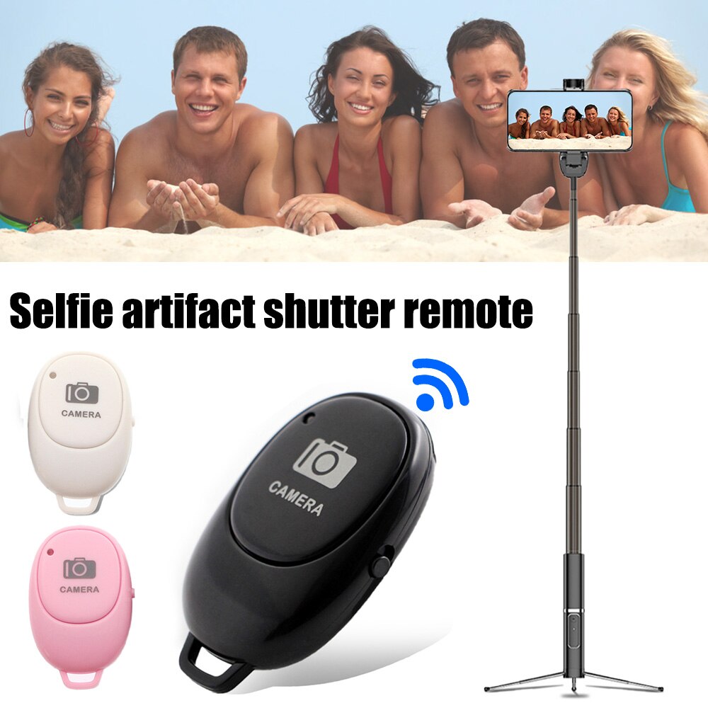 Camera Shutter Remote Control Bluetooth Wireless Selfie Button Clicker Support for Android IOS Smartphones