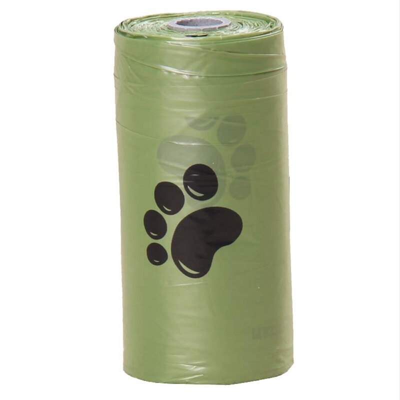 Pet Flavor Green Degradable Waste Bag Poo Bag Degradable Cat Waste Eco-Friendly Bags Outdoor Clean: 1pcs Green