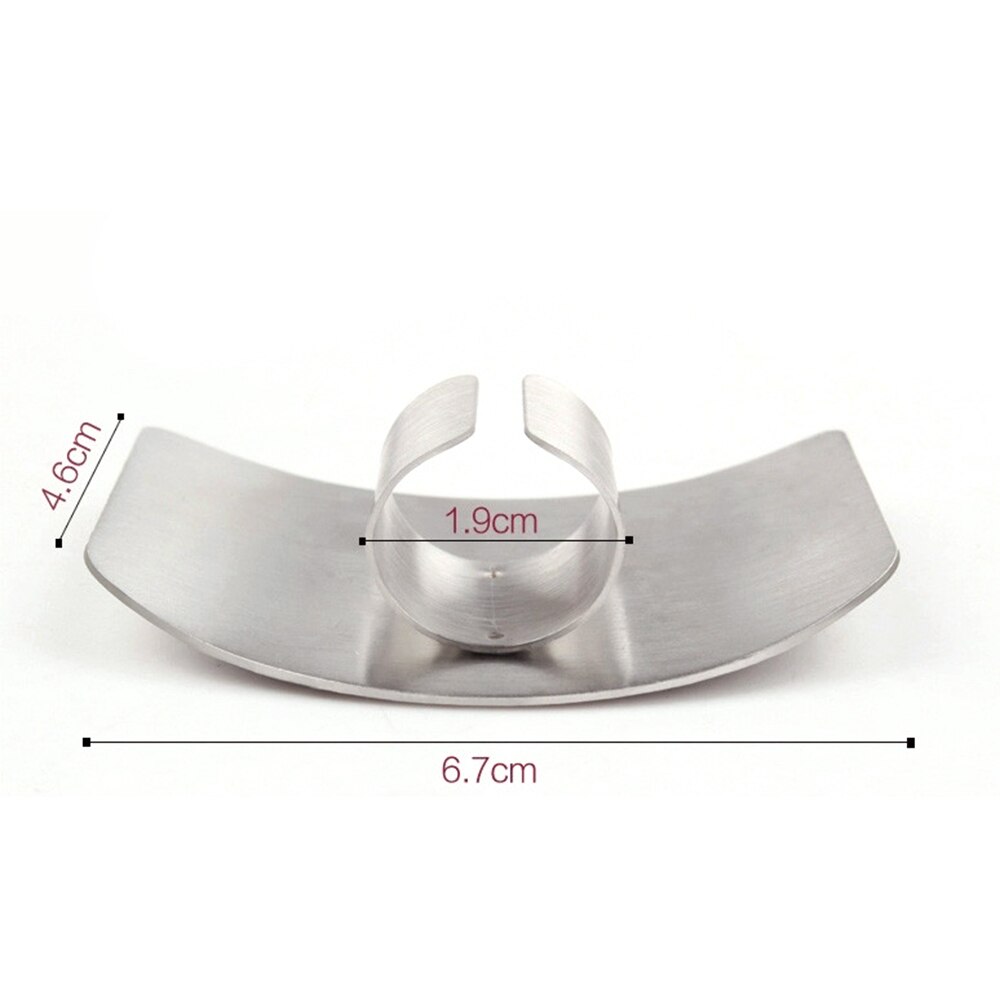 1pcs Rvs Finger Protector Hand Snijden Guard Kleine Veilig AntI Pijn Vinger Bescherming Keuken Tools Gadgets