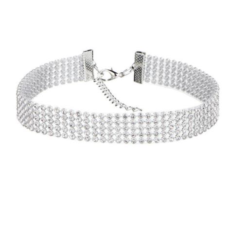 Frauen Bündeln Nacken Element Halskette extra Breite Volle Strass Diamant Kristall Schmuck Halsband Kragen Hochzeit Zubehör: 1.6cm