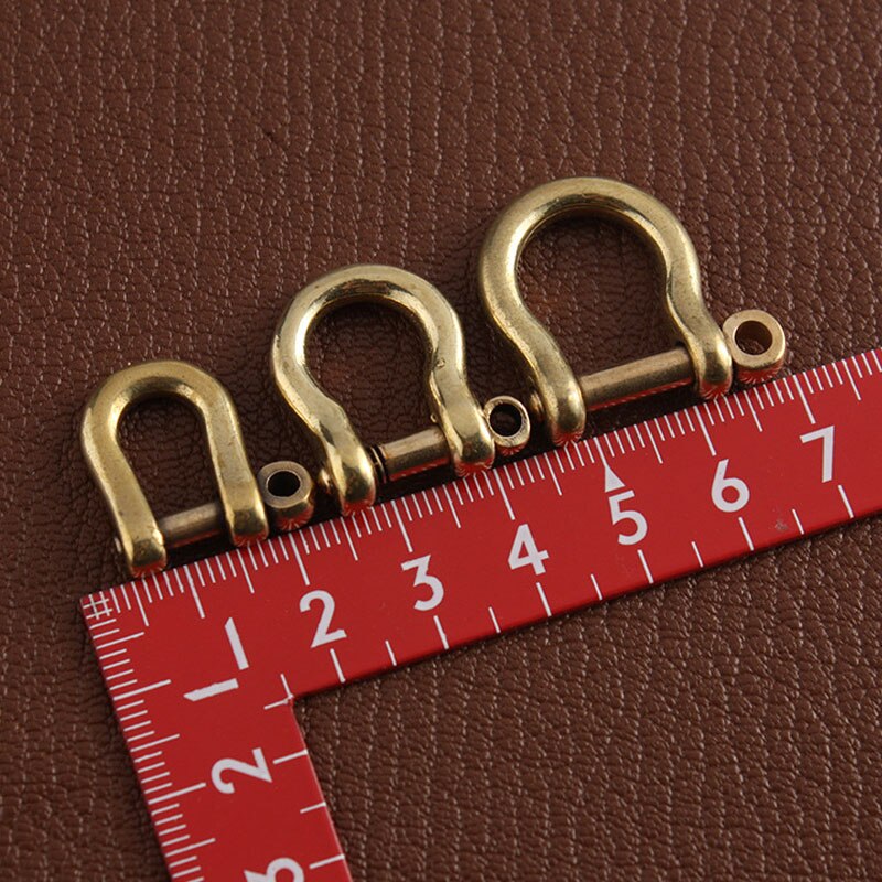 2 Stuks Messing Afneembare Verwisselbare Open Schroef D Ring Gesp Beugel Sluiting Lederen Ambachtelijke Tas Riem Riem Handvat Schouder Singels
