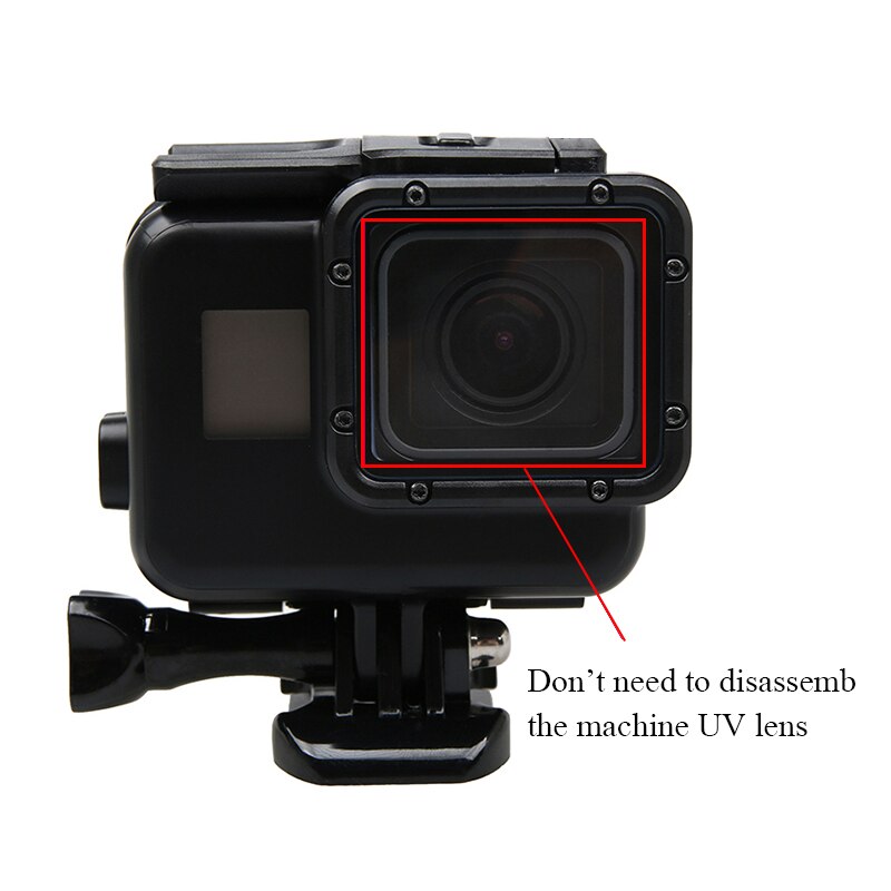 Coque étanche sous-marine de 60m pour GoPro Hero 6 5 7, housse de protection pour plongée sous-marine noire, support de boîtier, accessoire