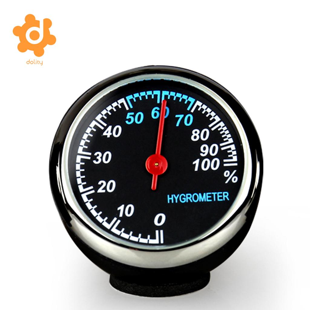 Car Dashboard Analog Hygrometer Humidity Meter Pointer