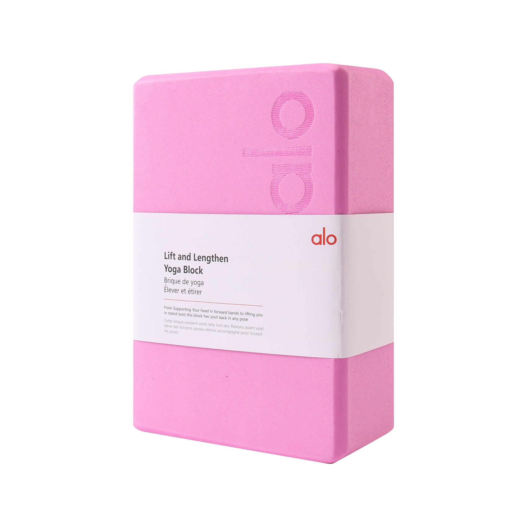 Alo Yoga Gym Fitness Yoga Brick Solid Color High Density Foam Block Sports Exercise Training Fitness Equipment Pilates Shaping: Pink