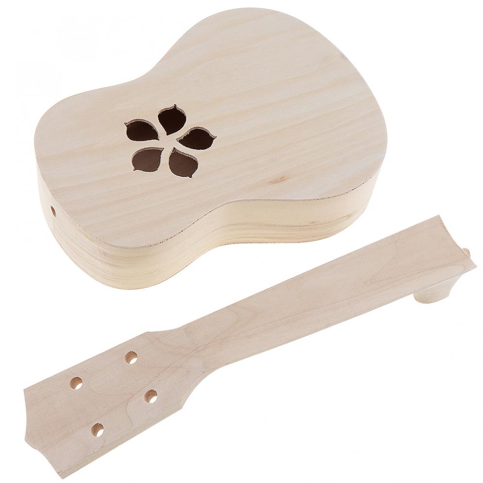 thumbnail image 2 of DIY Ukulele Kit - 23 Inch Basswood Build-Your-Own Ukulele With Rosewood Fretboard For Beginners 2 of 6