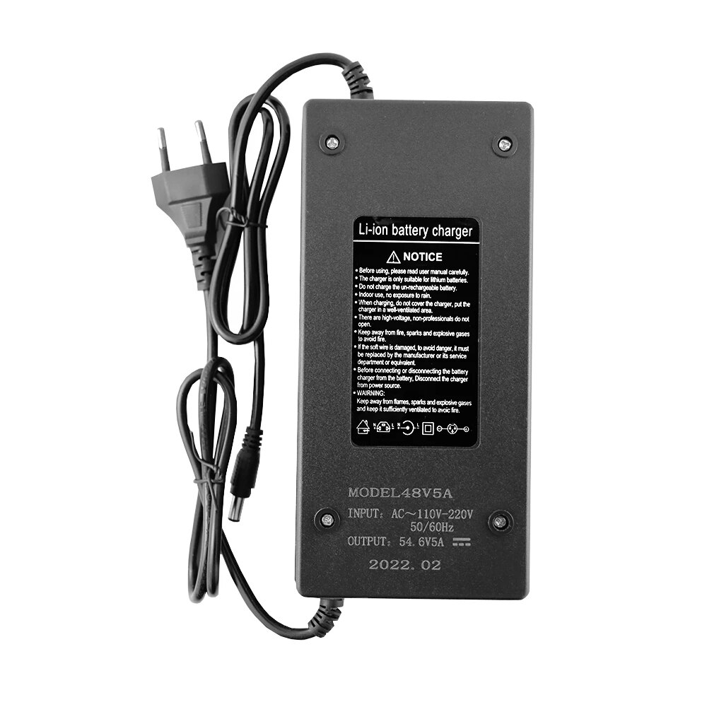 LiitoKala 48V 5A charger 13S 18650 battery pack charger 54.6v 5a constant current constant pressure is full of self-stop