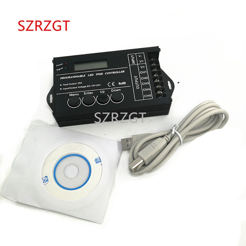Controlador de tira de luz led programable por tiempo, 5 canales de salida, TC420, TC421, muy utilizado en acuarios, peceras y cultivos de plantas: TC 421 NO-box