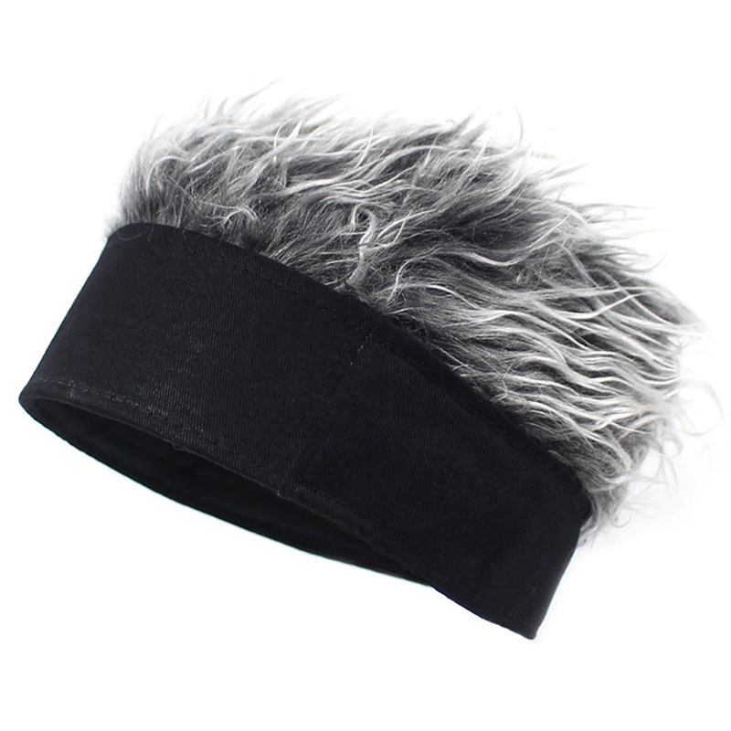 Gorra de béisbol con pelos con púas, peluca, sombrero de béisbol con pelucas con púas, sombrilla concisa informal para hombres y mujeres, visera ajustable, 2022: Marfíl