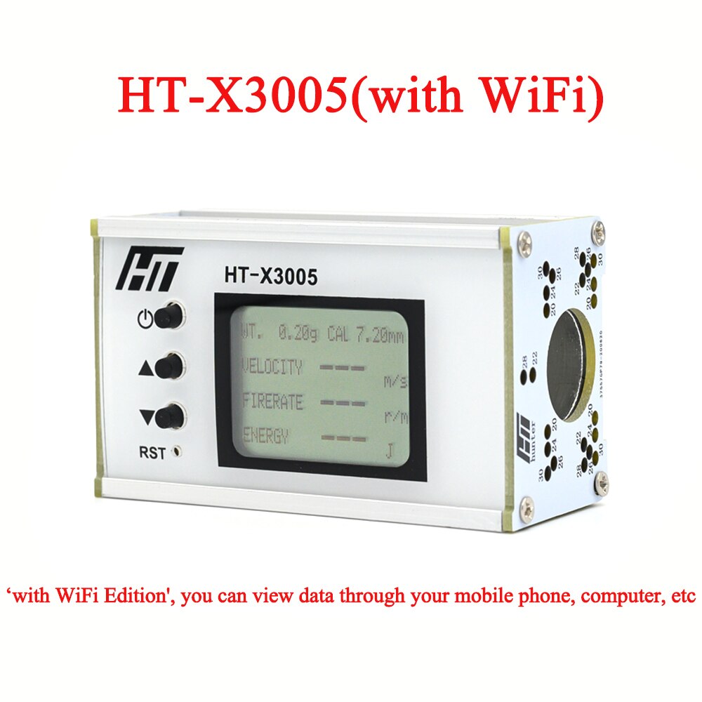 X3006 Schieten Speed Meter Bal Velocity Energie Meting Schieten Chronograph Kogel Snelheid Tester Met Achtergrondverlichting Lcd Wifi: X3005(with WiFi)