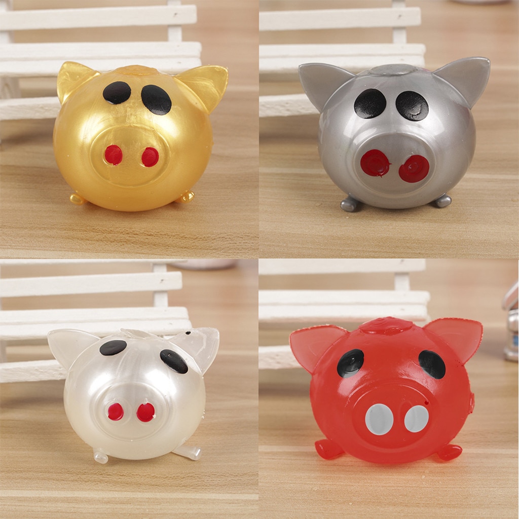 1Pc Jello Pig Cute Anti Stress Splat Water Pig Ball Vent Toy Soft Squishy Antistress Stress Relief Funny Educational Toys