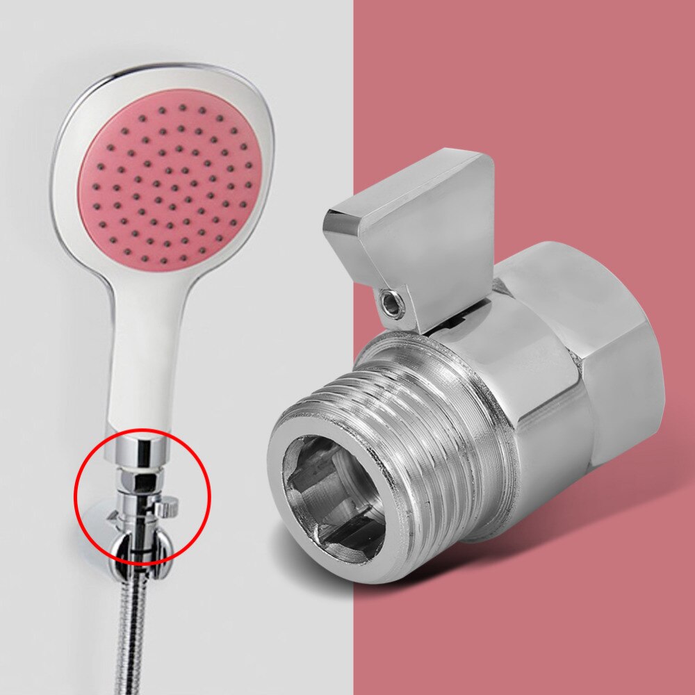 Shower Head Flow Control Valve Brass Shower Head Valve Shut OFF Valve Switch for Shower Head Hand Shower Bidet Sprayer