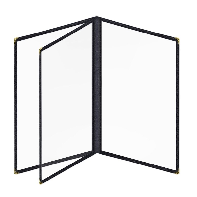 A4 PVC Transparent Menu Cover Protective Cover Restaurant Menu Paper Holder Cover for Bar Cafe Milk Coffee Shop Food: D