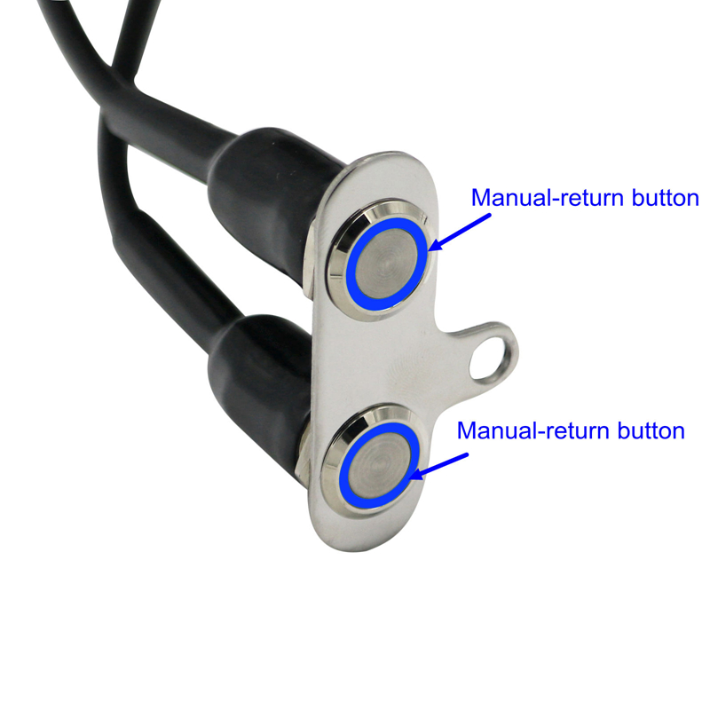 MotoLovee Edelstahl LED Motorrad Schalter AUF-aus Lenker Einstellbare Halterung Wasserdichte Schalter Geschmack DC12V Nebel Licht: D2