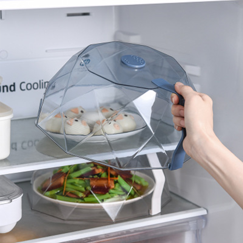 Couvercle anti-éclaboussures pour micro-ondes, avec poignée, résistant à la chaleur et à la poussière, résistant à l&#39;huile, accessoires de cuisine spéciaux